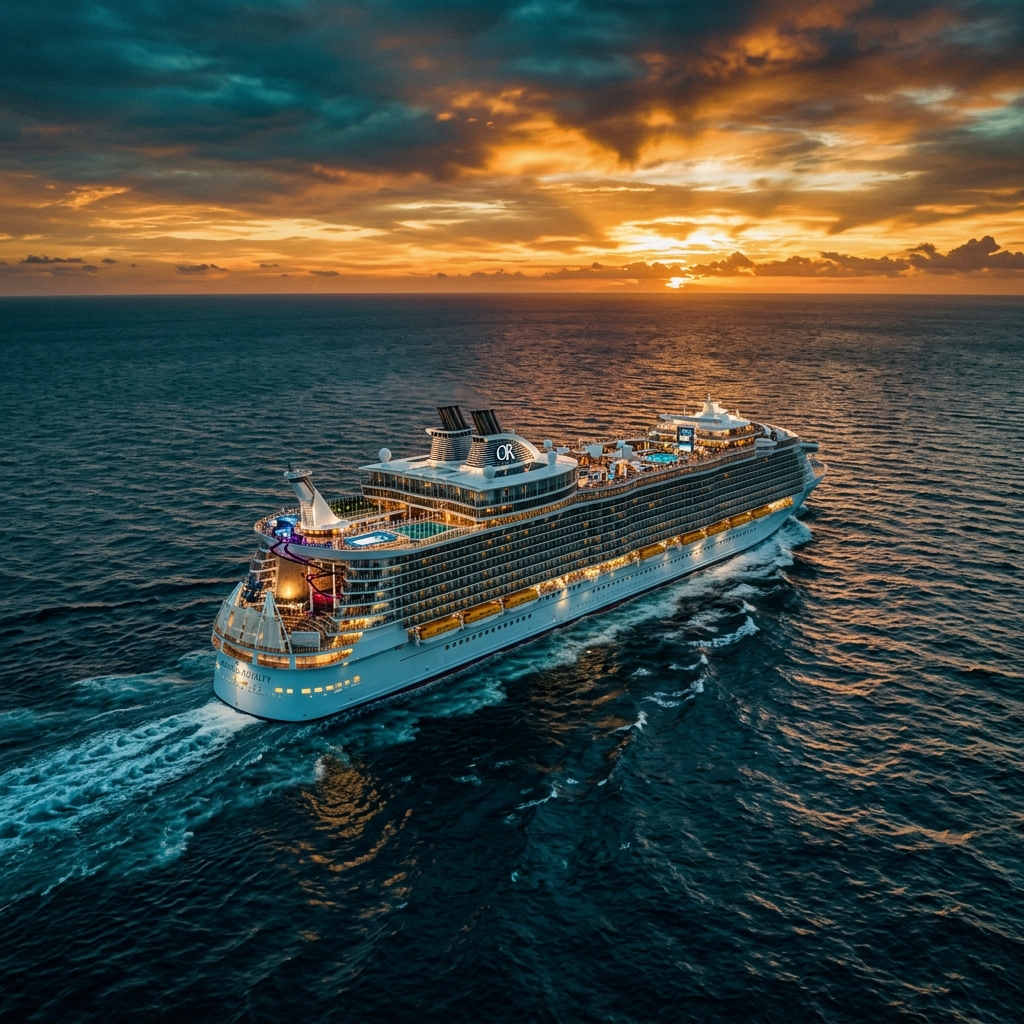 Crucero de lujo en el mar